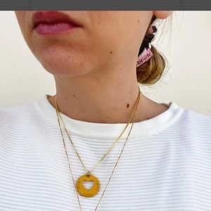 Vintage one of a kind fendi charm necklace.